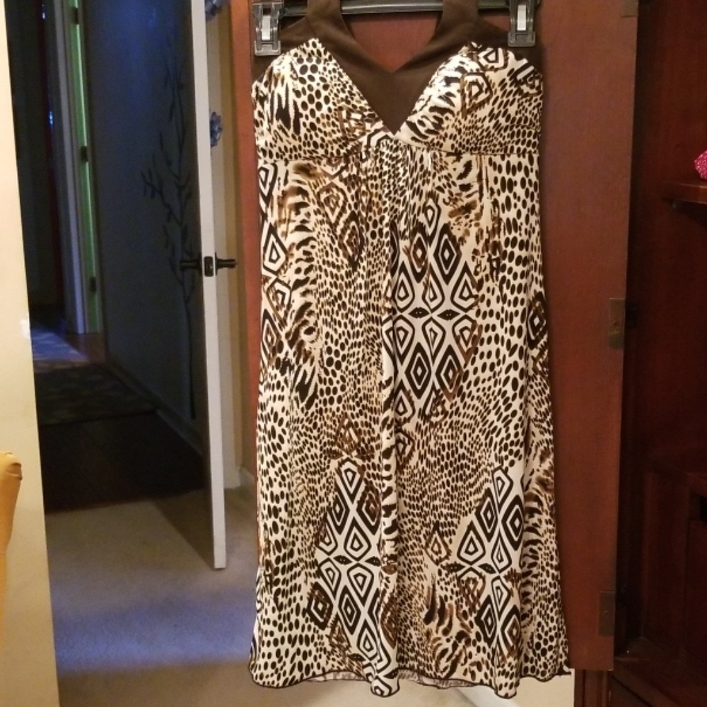 Party Dress / ties around neck